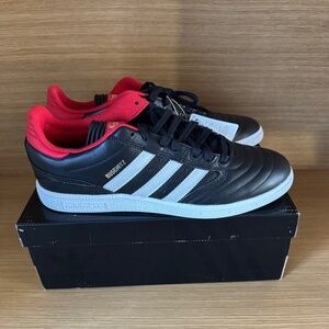 NEW Adidas BUSENITZ skateboarding shoes Mens Size 12 Black & Scarlet Red